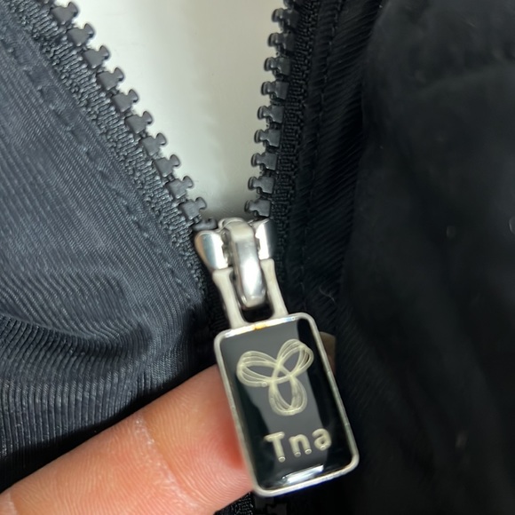 TNA Black Parka with Fur Trim - Picture 8 of 16